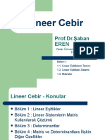 Lineer Cebir Ders Notlari Saban Eren 1