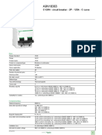 Product Datasheet: C120N - Circuit Breaker - 2P - 125A - C Curve