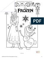 Frozen - Coloring Book - 1 To 12 Pages PDF