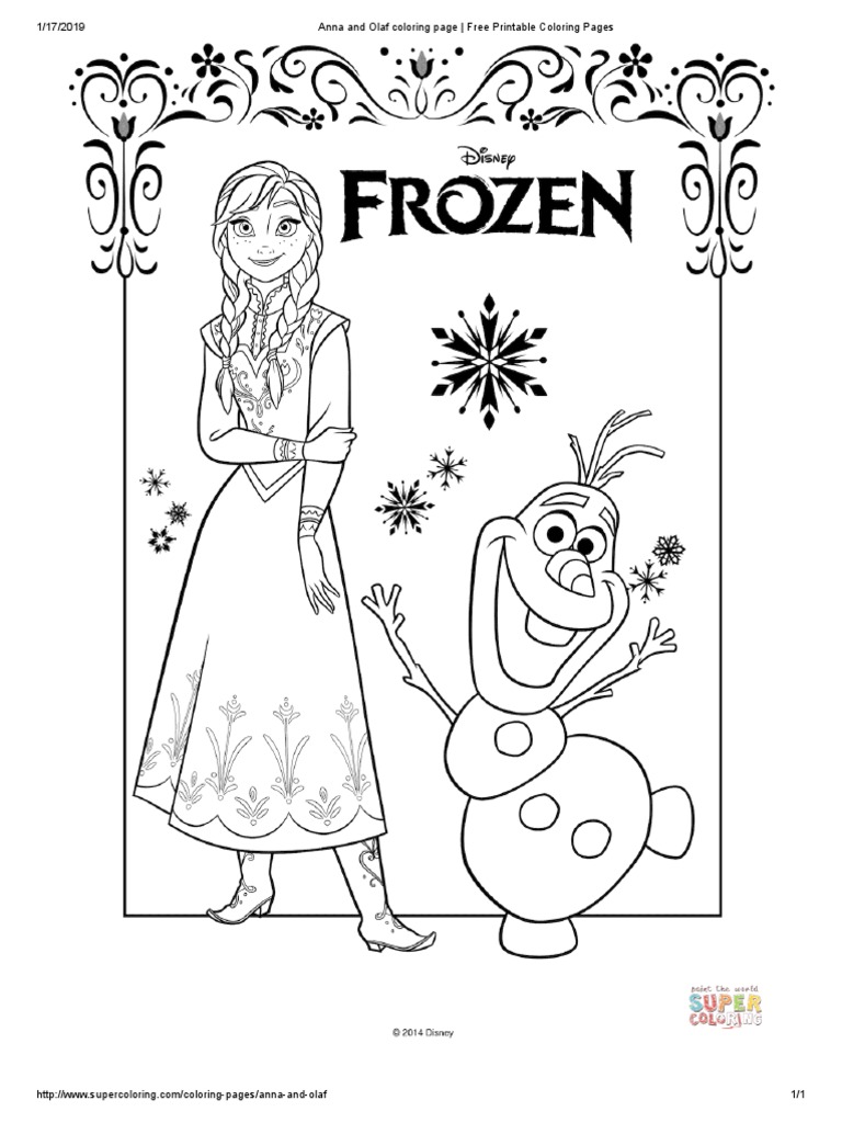 Frozen - Coloring Book - 1 To 12 Pages PDF, PDF, Disney Franchises