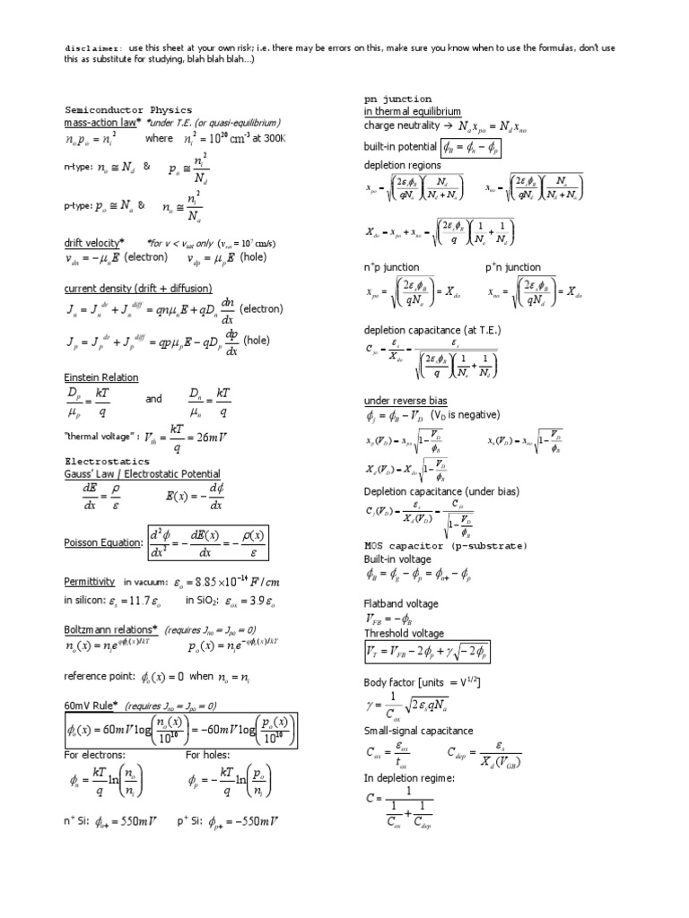 Semiconductor Physics Overview | PDF | P–N Junction | Electronic ...
