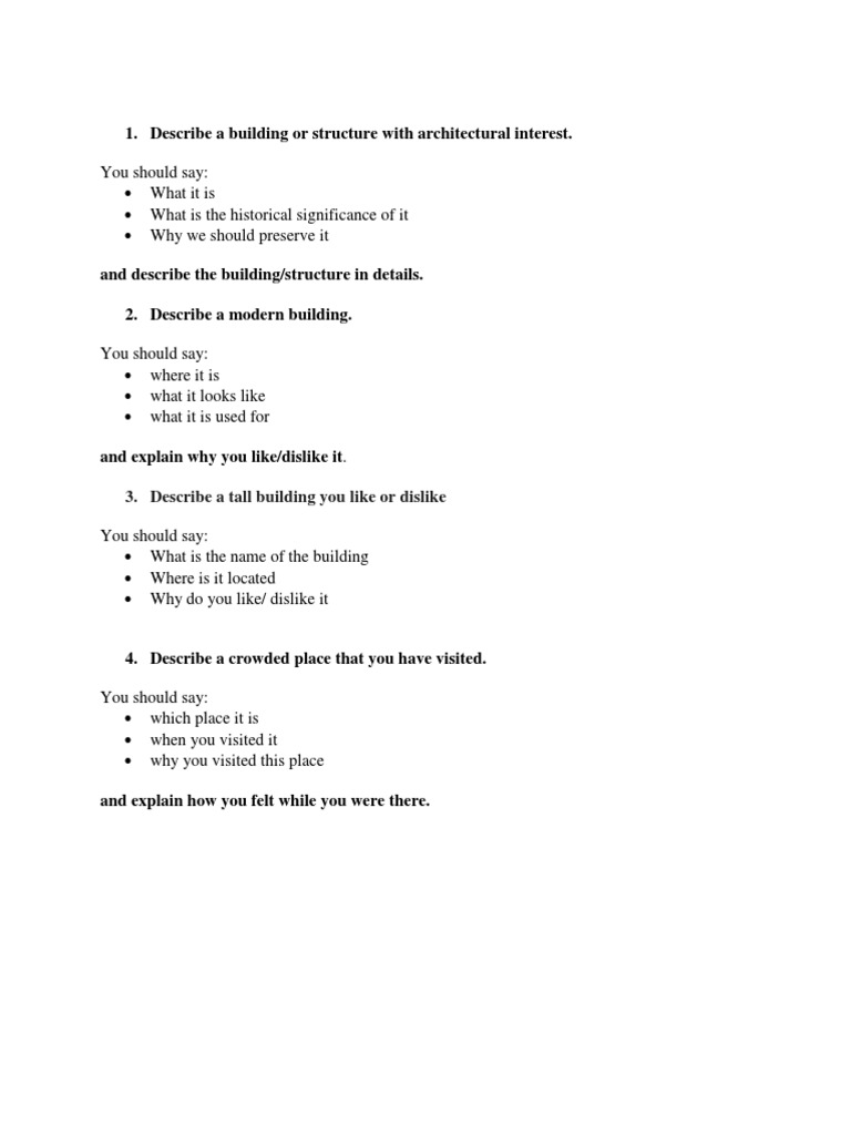 Describe A Tall Building You Like or Dislike | PDF | Design | Psychology