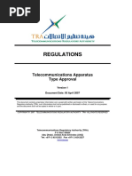 Type Approval Regulations From Dubai Telecommunications Authority