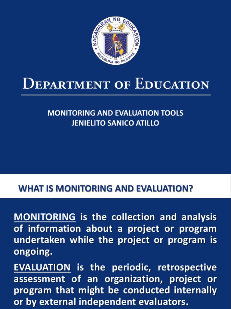 Monitoring and Evaluation Tools Guide | PDF | Data Analysis ...