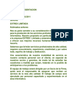 Carta de Presentacion