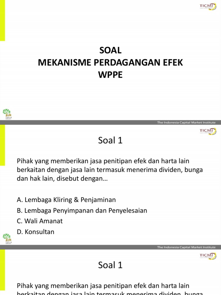 Soal Wppe Mpe