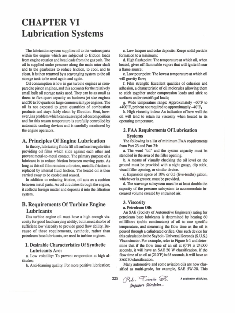 Lubrication Systems: A. Principies of Engine Lubrication | PDF ...