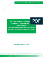 Descentralizacion Desarrollo Municipal Guatemala