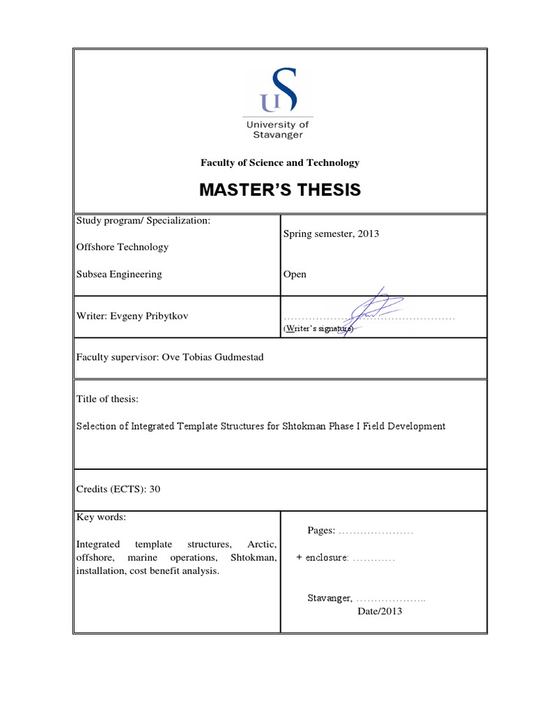Master S Thesis Evgeny Pribytkov 2013 Pdf Pdf Natural Gas Risk