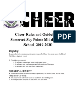 Cheer Rules and Guidelines Somerset Sky Pointe Middle High School 2019-2020 1