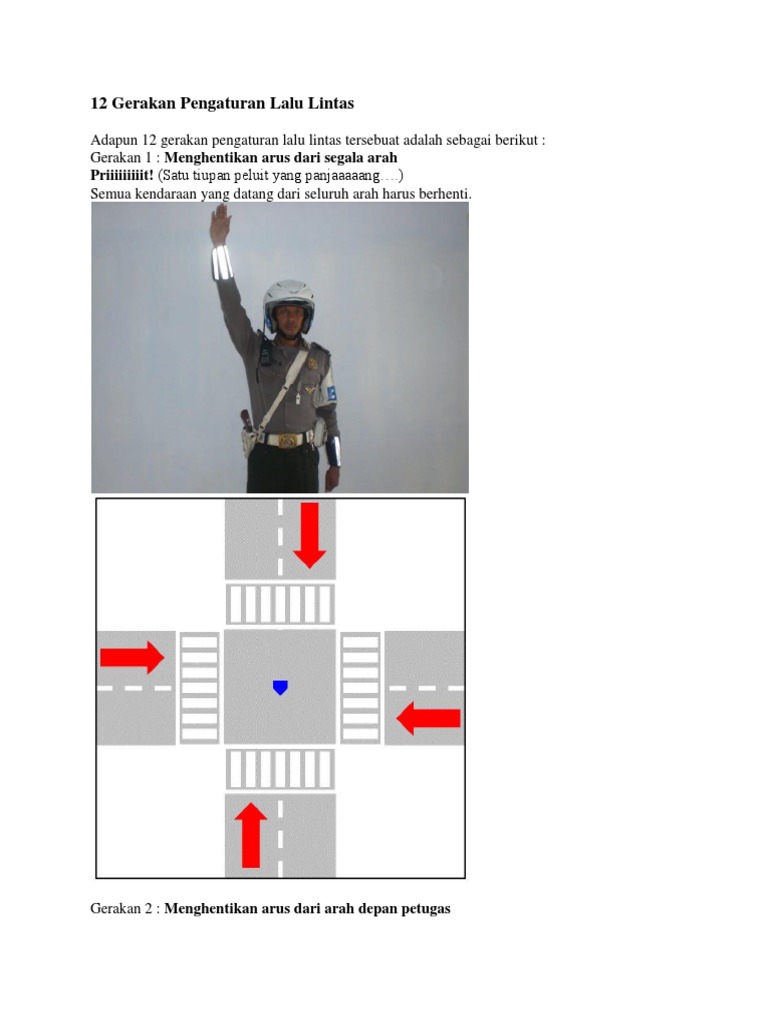 12 Gerakan Pengaturan Lalu Lintas | PDF