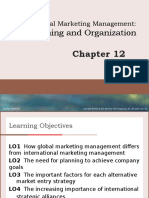 Planning and Organization: Global Marketing Management