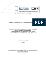 Primera Entrega C.I. Agroindustria Del Riofrio PDF