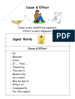 Cause & Effect Writing