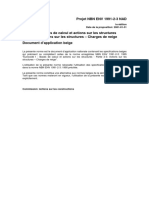 Projet NBN ENV 1991-2-3 NAD: 1e Édition Date de La Proposition: 2001-01-31