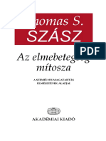 Thomas S. Szasz: Az elmebetegség mítosza -A személyes magatartás elméletének alapjai)