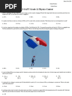 OAPT - Grade 11 Physics Contest - 2012 OAPT Grade 11 Physics Contest