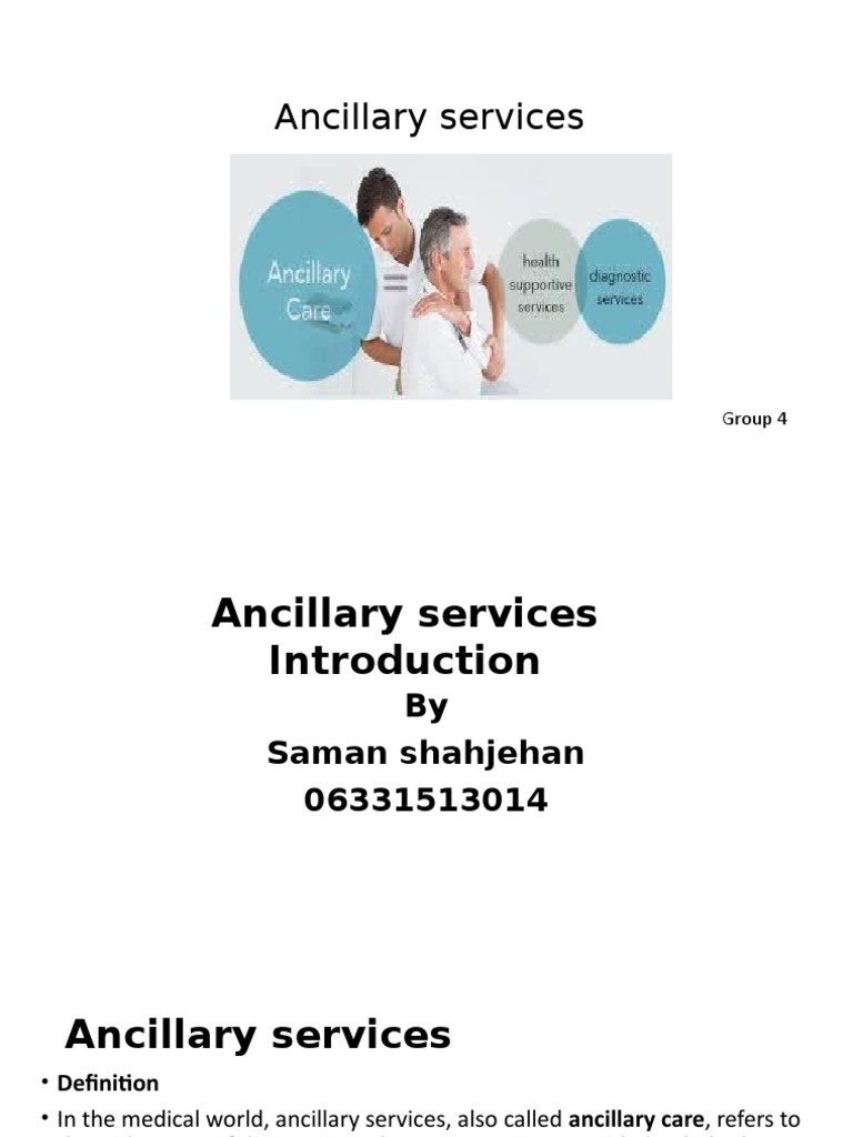 Ancillary Services Pdf