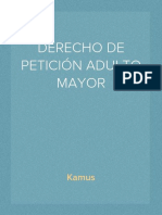 Derecho de Peticion - Colombia Mayor