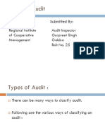 Types of Audit by Gurpreet Gabba