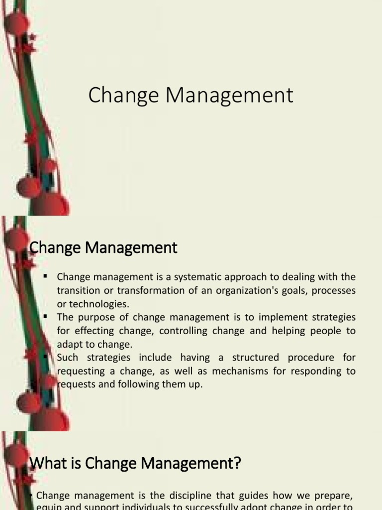 Change MGT | PDF | Change Management | Competence (Human Resources)