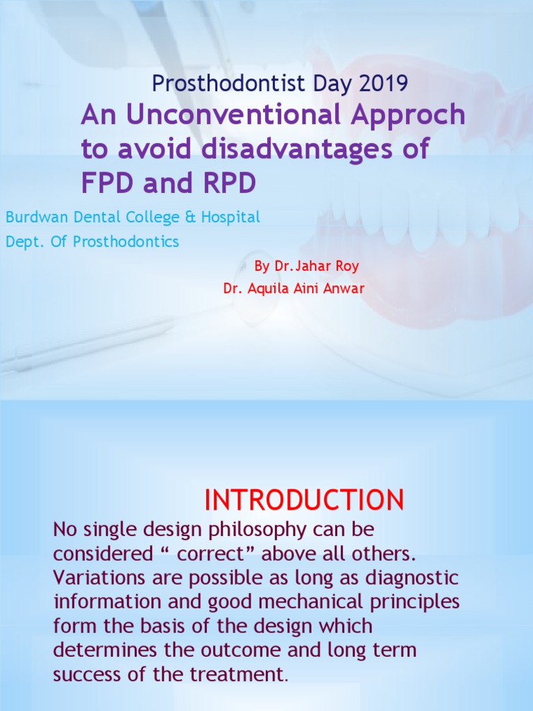 An Alternative Approach to Removable Partial Dentures A Case Series