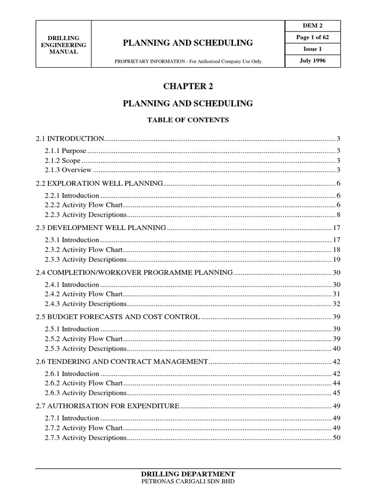 Drilling Engineering Planning Manual | PDF | Drilling Rig | Casing ...