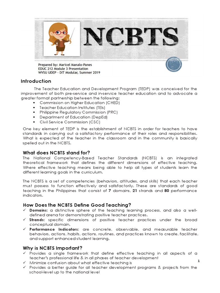 What is Ncbts | Educational Assessment | Teachers