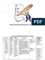 Matriz de Programación Curricular de 1 a 6 Grado