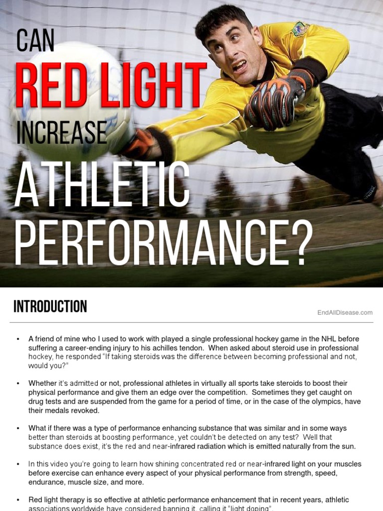 Full spectrum light therapy for athletic performance