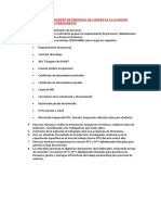 Procedimiento de Ingreso de Personal de Contrata A La Unidad Minera Por Trabajo Permanente