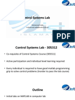 Control Systems Lab: Mohammad Sadiq Mohammad - Sadiq@mail - Ist.edu - PK