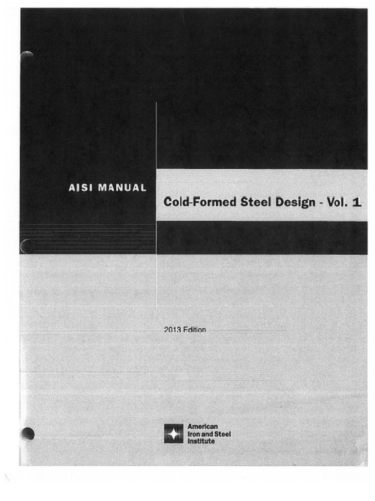 Aisi Cold Formed Steel Design Manual Pdf