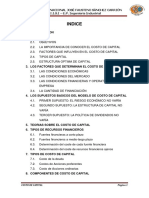 FINANZAS - COSTO DE CAPITAL Porfavor PDF