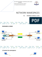 Network Namespaces: Por: Manrique Herrera, Flavio