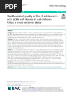 Health-related quality of life of adolescents with sickle cell disease in sub-Saharan Africa