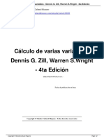 Calculo de Varias Variables Dennis G Zill Warren S Wright 4ta Edicion A29096