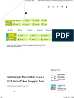 Soal Ulangan Matematika Kelas 5 Materi Penyajian Data