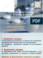 Assay of Aspirin Tablets PDF