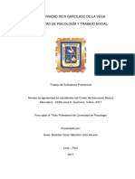 Niveles de agresividad en estudiantes del CEBA José A. Quiñonez