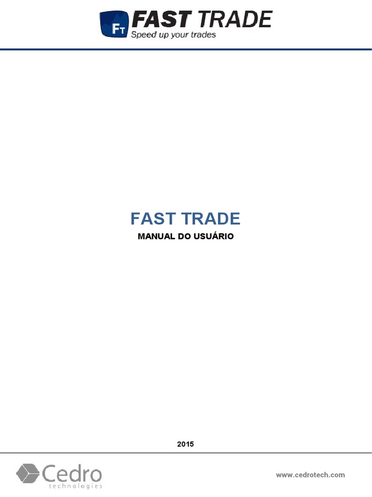 Fast Trade | PDF | Janela (informática) | Opção (finanças)