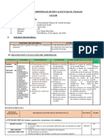 Sesión de Aprendizaje de Educacion Para El Trabajo