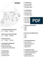 Examen Ciencia Sexto Grado