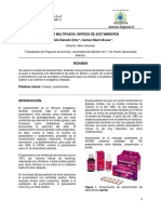 Sintesis de Acetaminofen