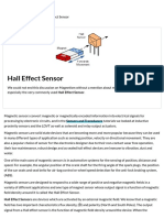 Hall Effect Sensor: Sensors and Transducers