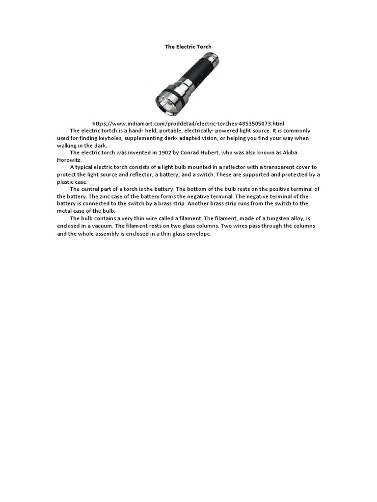 The Electric Torch PDF