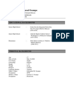 Nelman E.J. Villareal Ocampo: Educational Background