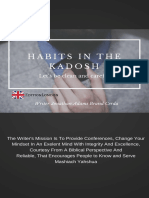 Habits in The Kadosh Author Jonathan Azael (Adams Brand) Edition England