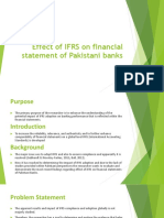 Effect of IFRS On Financial Statement of Pakistani Banks