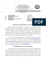 Samar State University Critique Paper on Industrial-Organizational Psychology in the Philippines